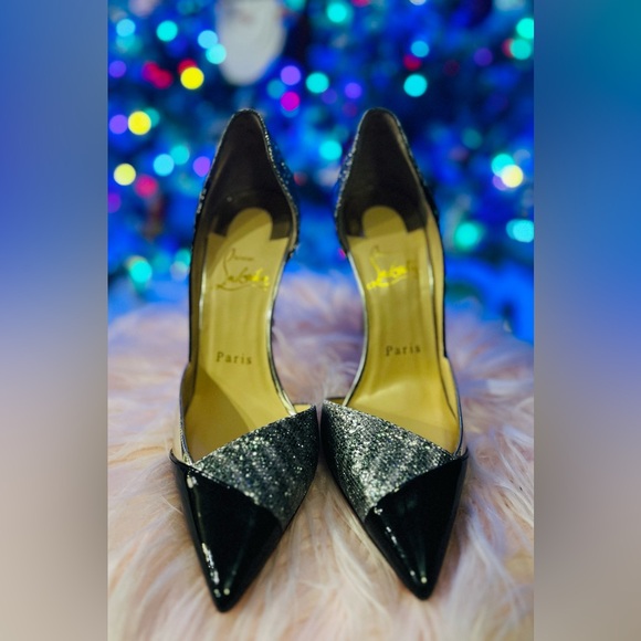 Authentic Christian Louboutin Tac Clac Glitter D’Orsay Heels – Limited Edition - Picture 3 of 13